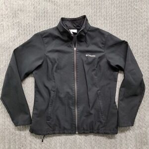 Columbia Women's Black Kruser Ridge Full Zip Softshell Jacket‎ WL5343 Size XL